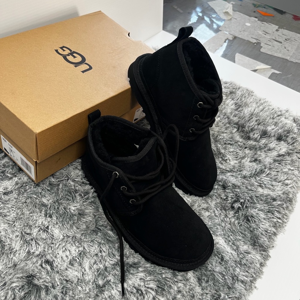 UGG Classic Black Ankle Boots